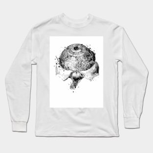 Eye Black and White Painting Long Sleeve T-Shirt